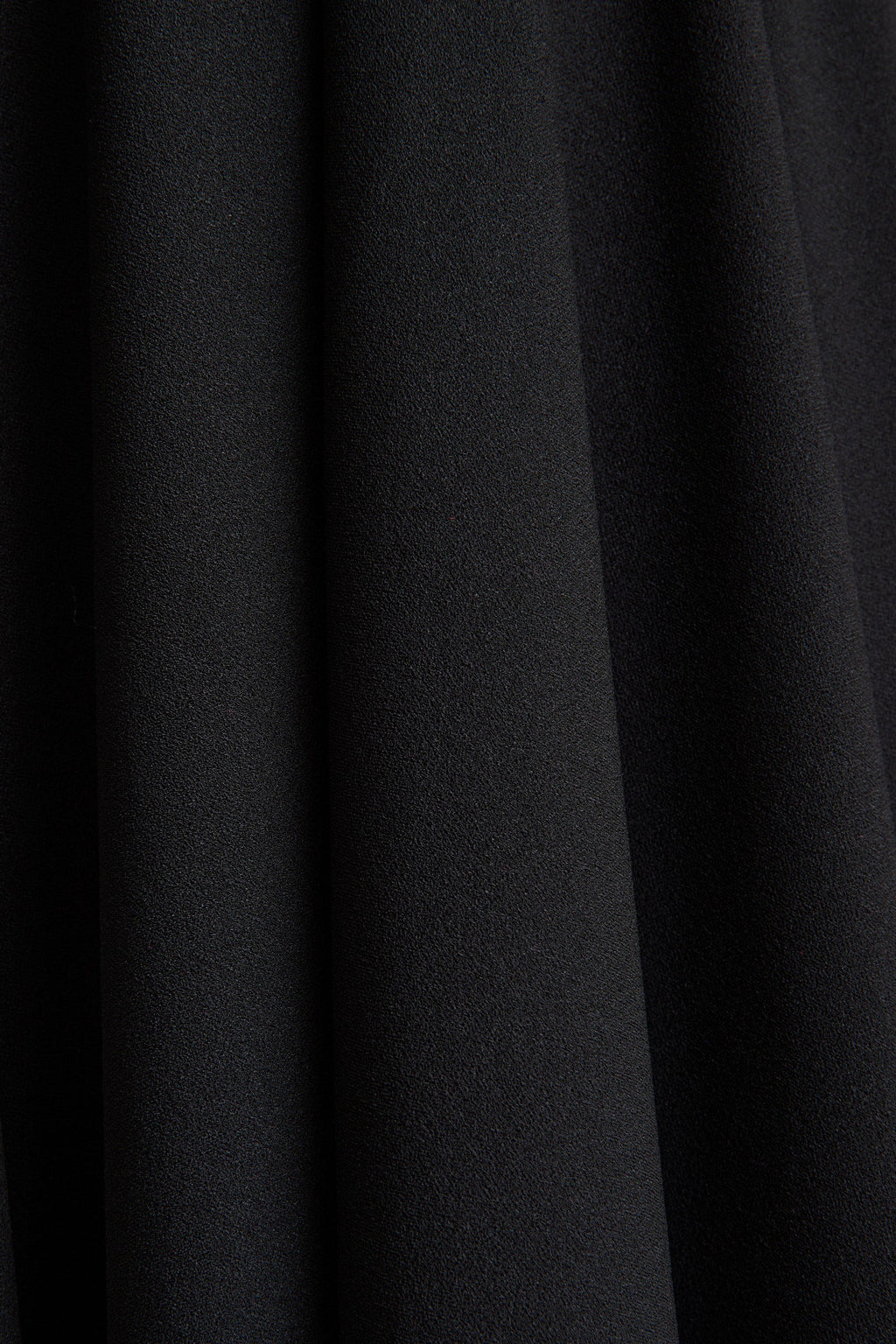 Nova | Black High-Neck Midi Dress With Cape-Sleeves